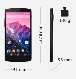 Parametry smartphonu LG Nexus 5
