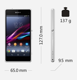 Parametry smartphonu Sony Xperia Z1 Compact